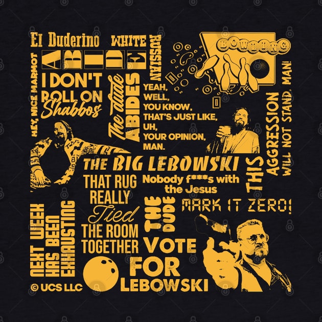 The Big Lebowski quotes. Perfect present for mom mother dad father friend him or her by SerenityByAlex